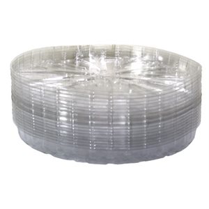 SAUCER 14" CLEAR PLASTIC (50)