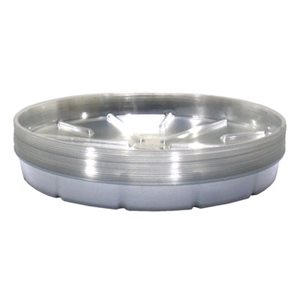 SAUCER 16" CLEAR PLASTIC (50)
