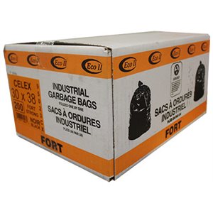 BAGS STRONG BLACK 30'' X 38'' (200)