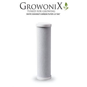 GROWONIX 4.5'' X 20 '' WHITE COCONUT CARBON FILTER (1)