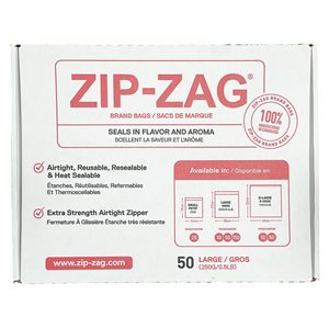 ZIP-ZAG ORIGINAL SACS LARGES 27.9 CM X 29.8 CM (50)
